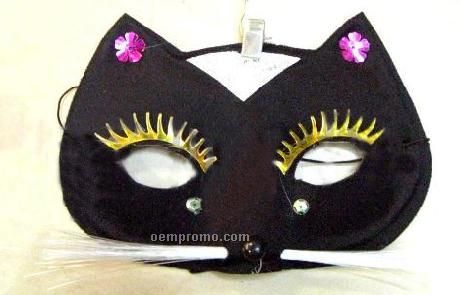 Cat Face Masquerade Mask