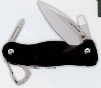 Crater C33t Straight Blade 3.94" Pocket Knife W/ 4 Tools