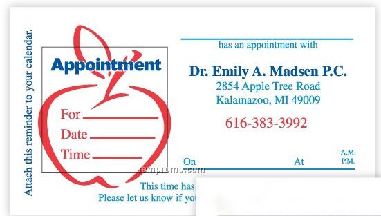 Fasturn Square Appointment Label