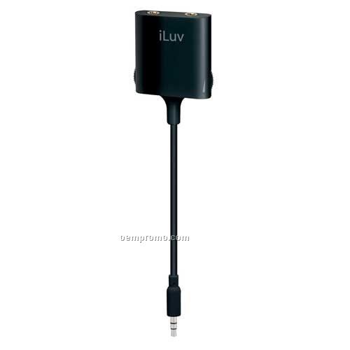 Iluv Splitter Adapter For Ipod W Dual Volume Control