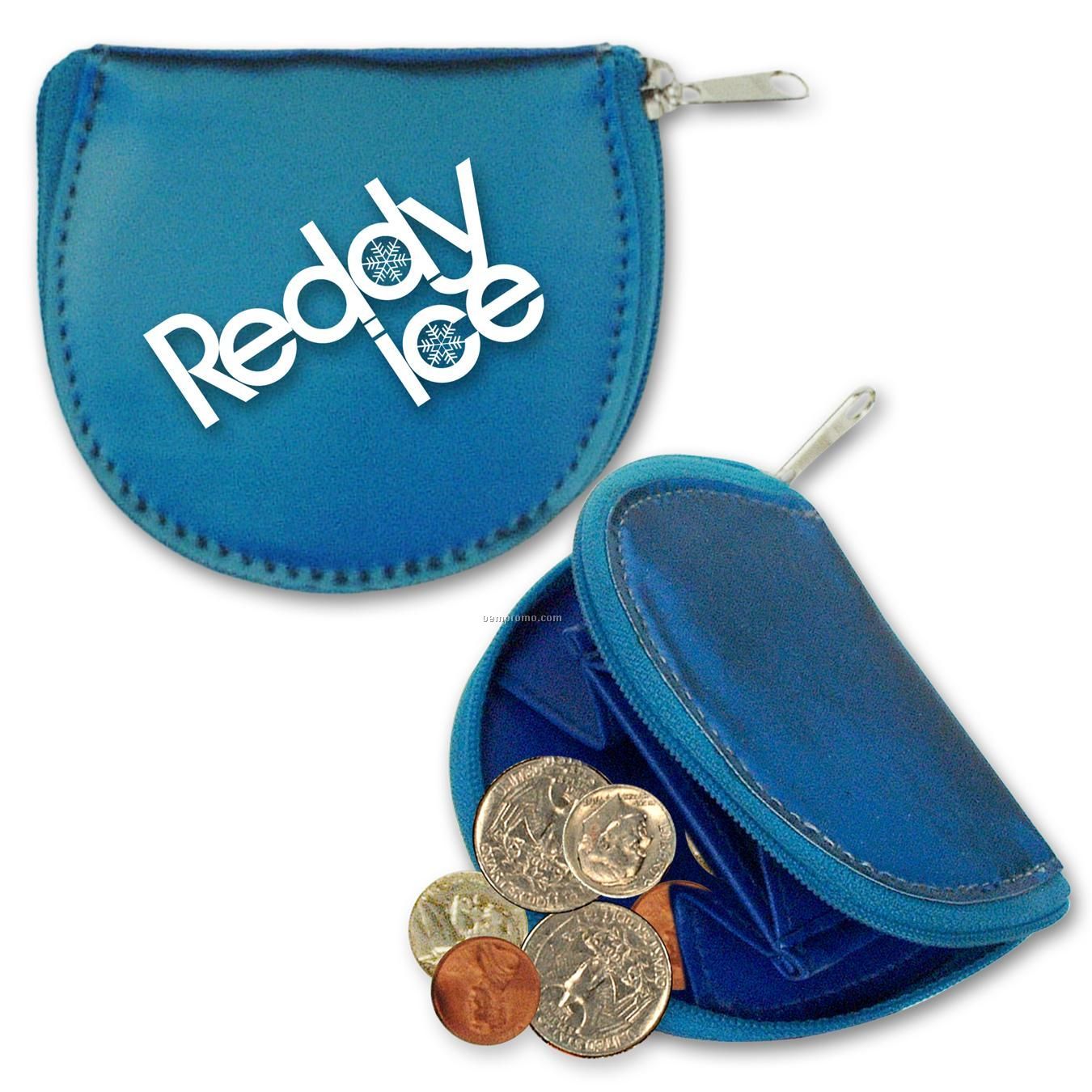 Round Coin Purse W/3d Lenticular Changing Colors Effects (Custom)