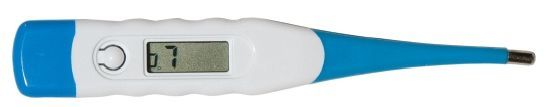Soft Tipped Digital Thermometer W/ Medium Blue Trim (Super Saver)