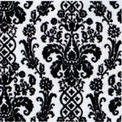 Damask Black White Non Woven Mumper Storage Container