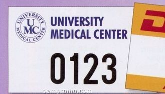 Reflective Parking Permit Decal - 4 3/4"X2 3/4"