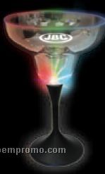 9 Oz. Lighted Margarita Glass With Black Base