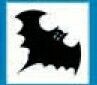 Holidays Stock Temporary Tattoo - Flying Bat (2"X2")