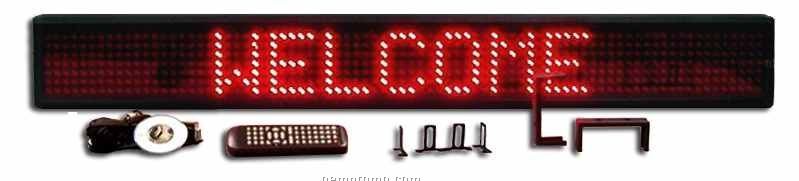 50" Red Programmable Semi-outdoor LED Sign