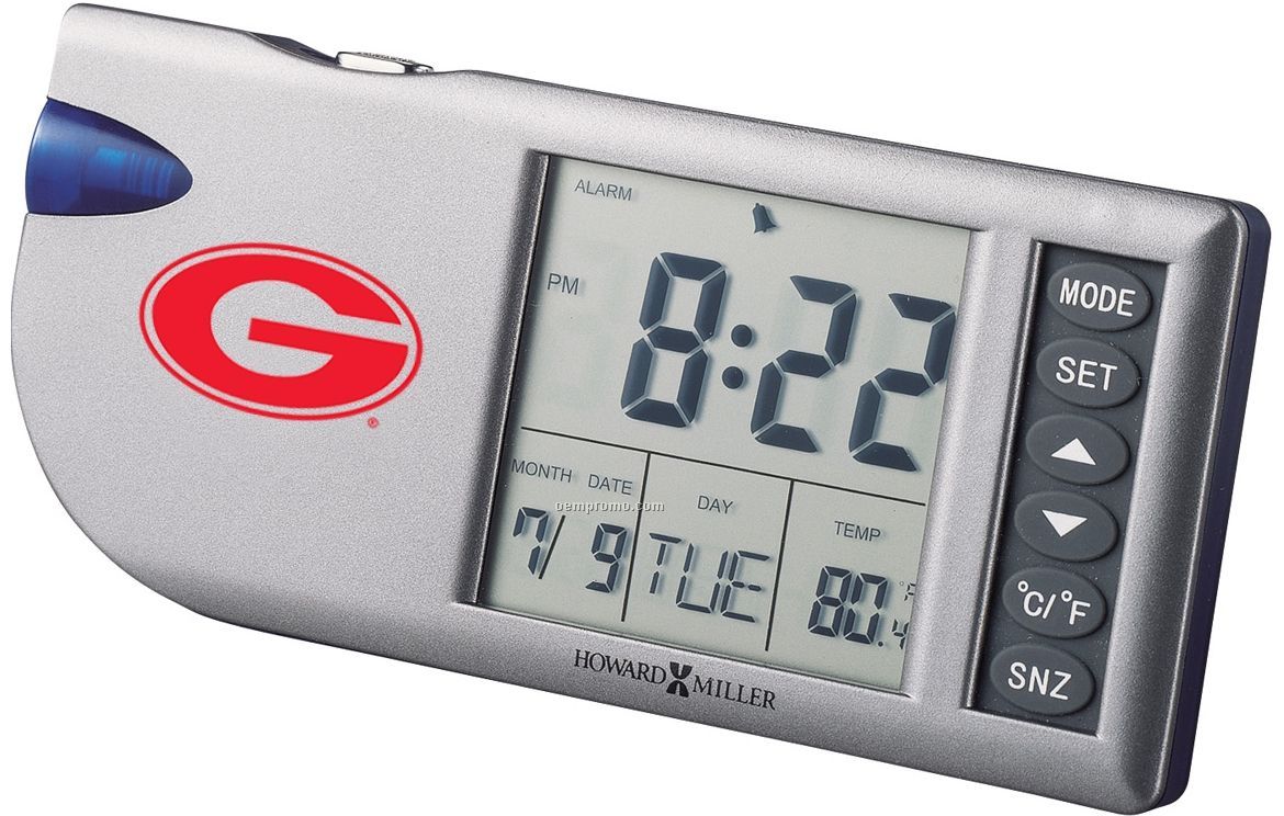 Howard Miller Flashlight Travel Alarm Clock (Blank)