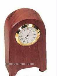Rosewood Arch Desk Clock