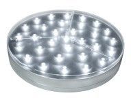 Round Turning LED Light Base W/ 31 White Led's (8")