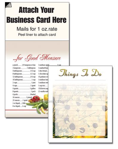 Designer Magnetic Business Card Note Pad - Daisy's