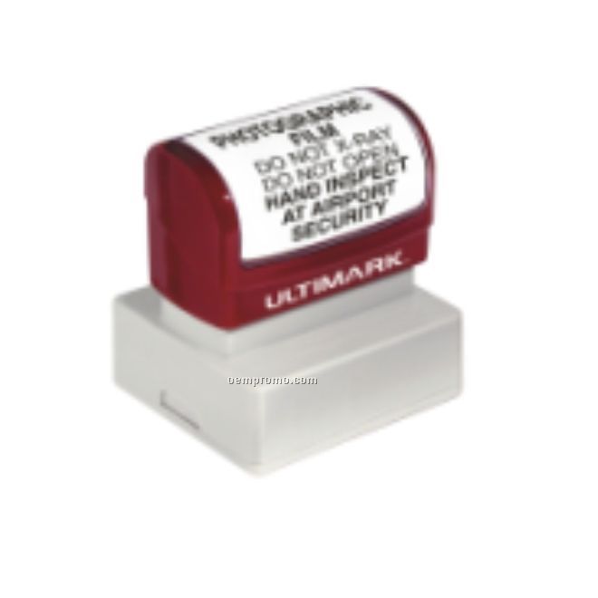 Ultimark Pre-inked Rubber Stamp - 2.813"X0.813" Imprint Area