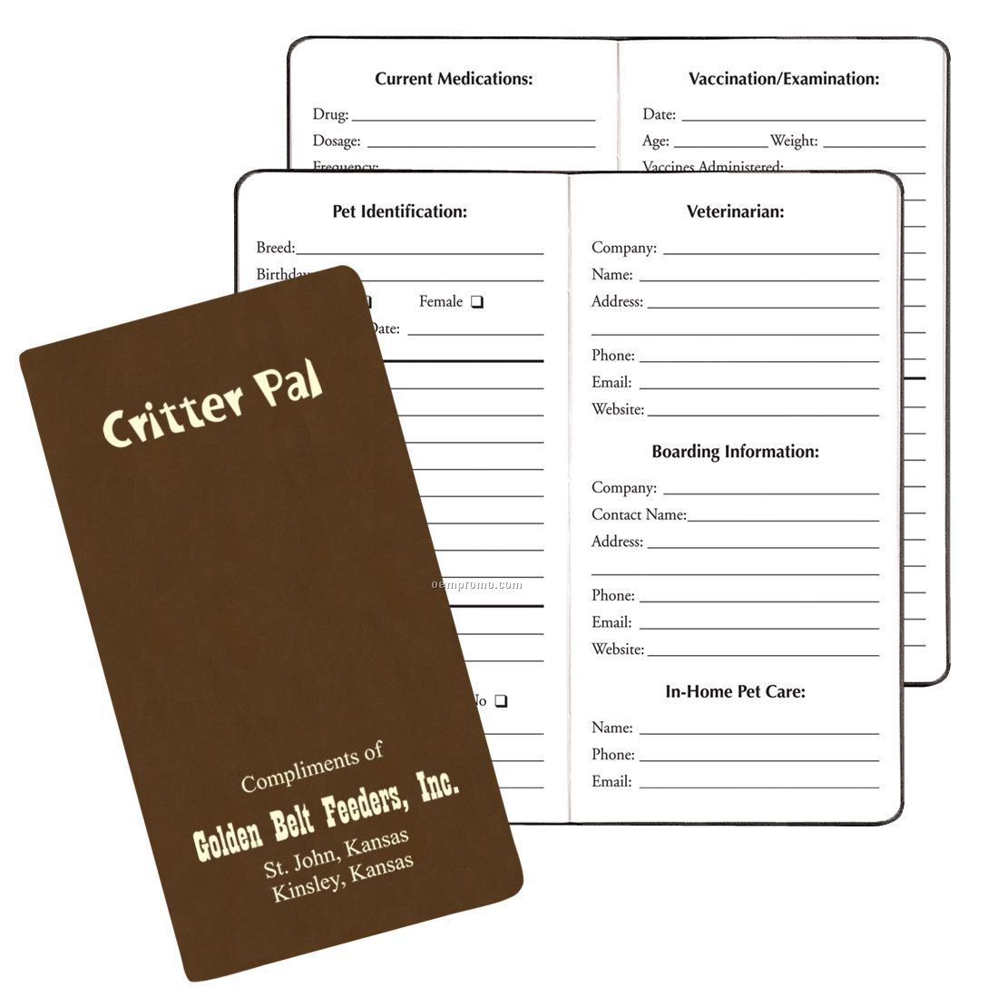 Critter Pal-pet Information Journal/Canyon Covers