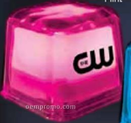 Imprintable Pink Hollywood Ice Lighted Ice Cubes