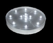 Round LED Light Base W/ 13 White Led's (4")