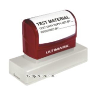 Ultimark Pre-inked Rubber Stamp - 3.813"X0.813" Imprint Area