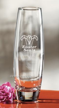 Barclay Glass Bud Vase (Light Etch)