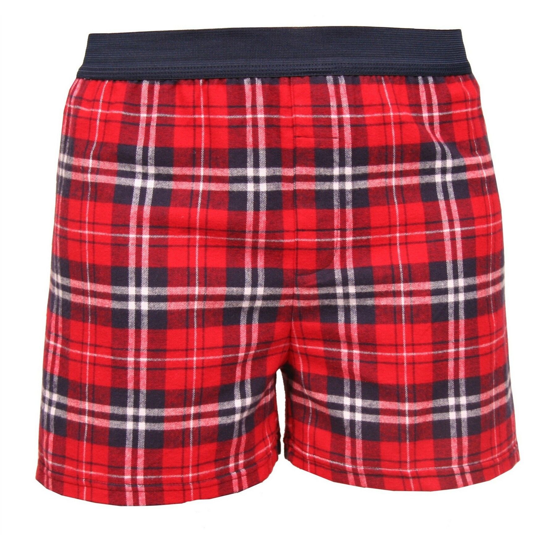 Adult Navy/Red Plaid Classic Boxer Short
