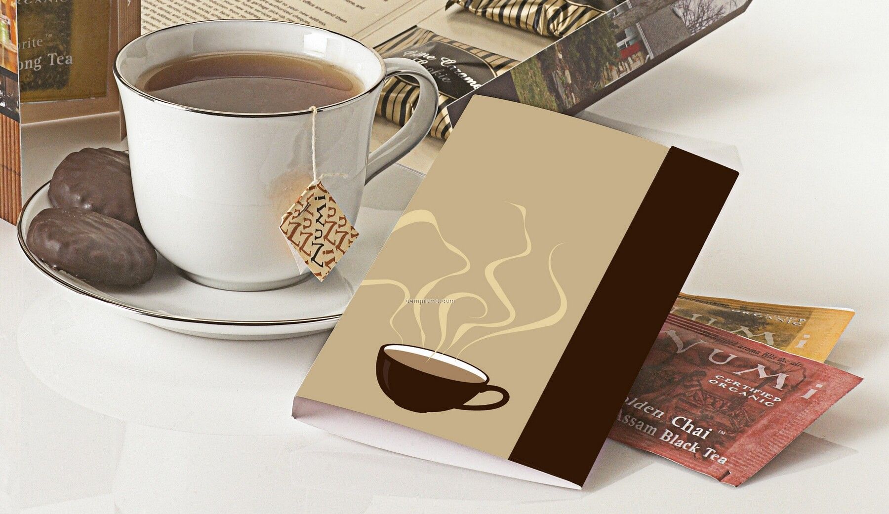 Calling Card W/ Hot Chocolate Pouch (Custom)