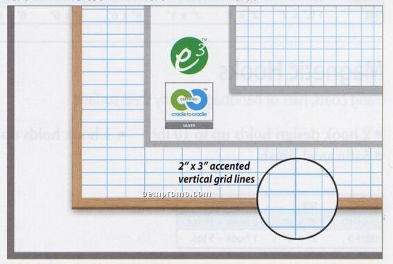 1"X2" Gridded Magnetic Dry Erase Board (36"X48")