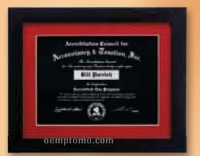 Framed Certificate Award - 11 3/8