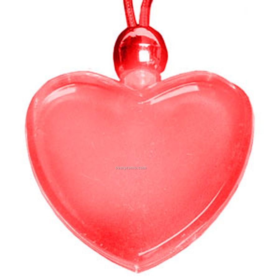 Red Heart Light Up Pendant Necklace