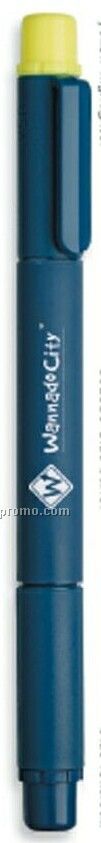 Scoop Blue Rollerball Pen & Highlighter With Blue Barrel