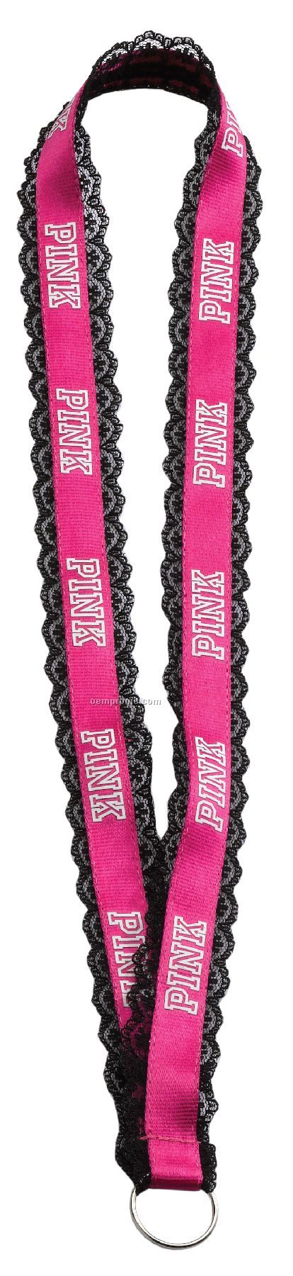 3/4" Imported Polyester Divaz Lace Lanyard