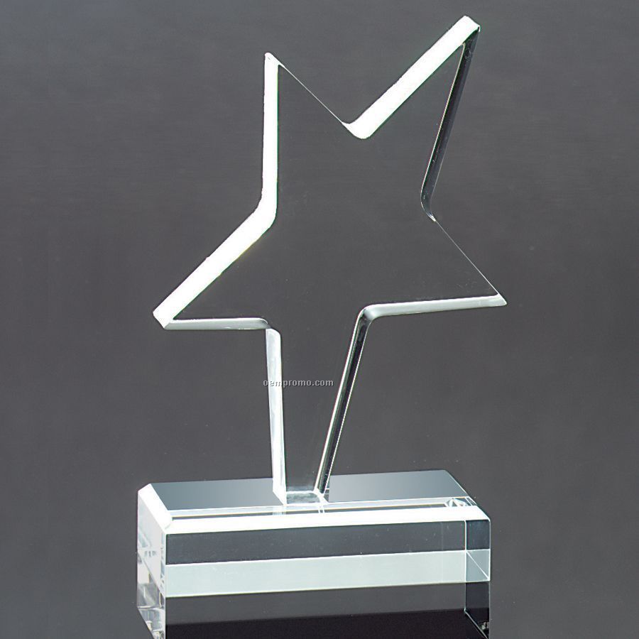 7"X7"X2" Elegant Shooting Star Award