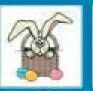 Holidays Stock Temporary Tattoo - Easter Bunny In Basket (2"X2")