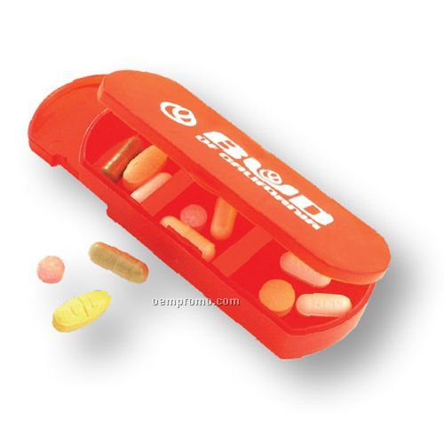 Pill Box With Band Aid Dispenser