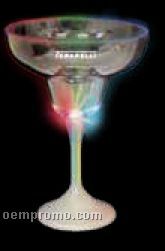 9 Oz. Lighted Margarita Glass With White Base