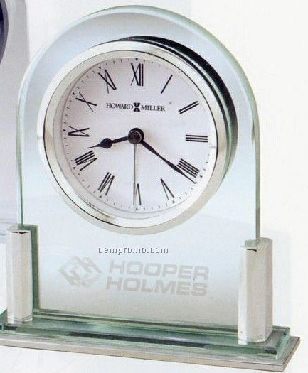 Howard Miller Brinell II Glass Arch Tabletop Alarm Clock ( Blank)