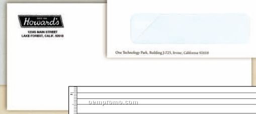 #10 Window Envelopes (Black Plus 1 Standard Ink Color Imprint)
