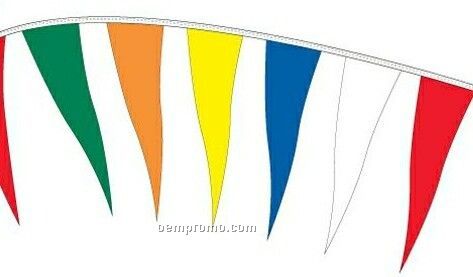 110' Change Of Pace Pennants W/ 80 Per String - Assorted
