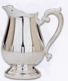 The Queen Anne Collection Silver Plated Pitcher W/ Ice Guard