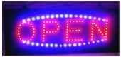 16" Red & Blue Open LED Sign