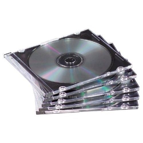 Black Slim Single CD DVD Vcd Jewel Case Slim Size 5.2 Mm