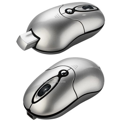 Rechargeable Mini Size Wireless Mouse With Tuck-in Receiver
