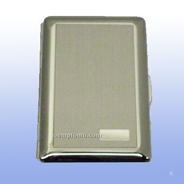 Satin W/Initial Panel Deluxe Credit Card Case (Screened)