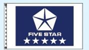 Stock Dealer Logo Flags - Five Star Blue