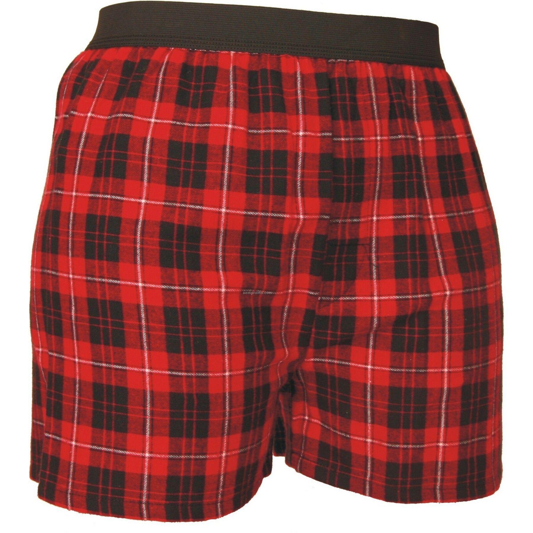 Adult Red/Black Plaid Classic Boxer Short