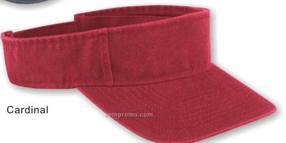 Solid Color Washed Cotton Visor