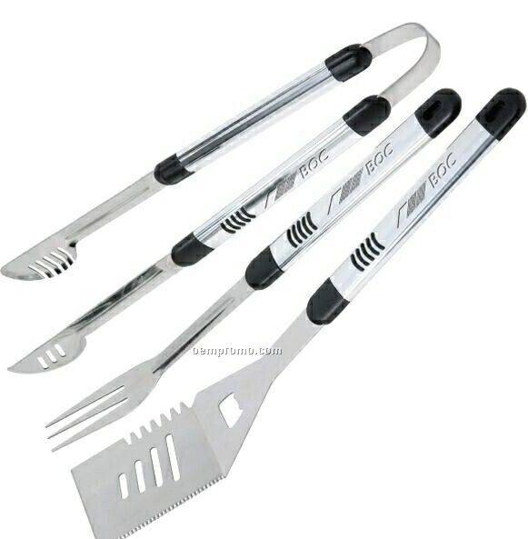 The Gourmet Deluxe Stainless Steel Bbq Set