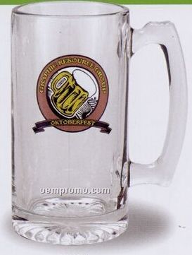 25 Oz. Glass Sports Beer Mug