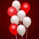 Balloon Light - White Balloon - Red LED