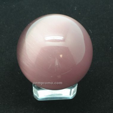 Fiber Optic Ball With Crystal Base (Screen Printed)