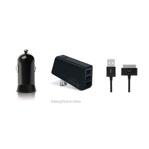 Iluv - Power Adapters & Combo Packs-1.2a - 2a Compact USB Power Charger Duo