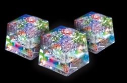 Blank Mini Ice Multicolor LED Glow Ice Cubes (Liquid Activated)