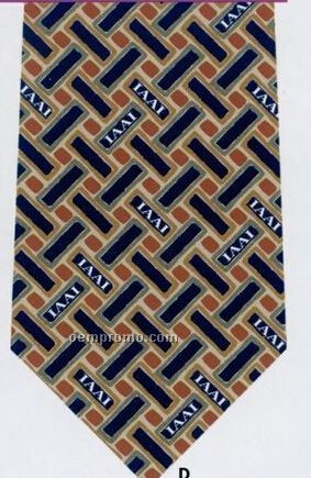 Custom Logo Printed Tie - Pattern Style D